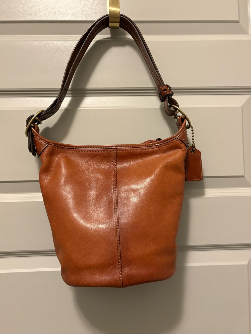 Coach EUC Y2K 2008 Bleecker Duffle 11422 in Cognac/Whiskey - Picture 2 of 11